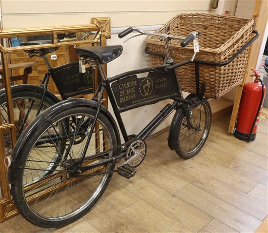 A vintage butchers bicycle